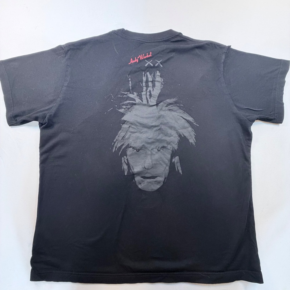 Andy Warhol KAWS Uniqlo UT T Shirt Mens XL Black XX Graphic Art Tee 2024